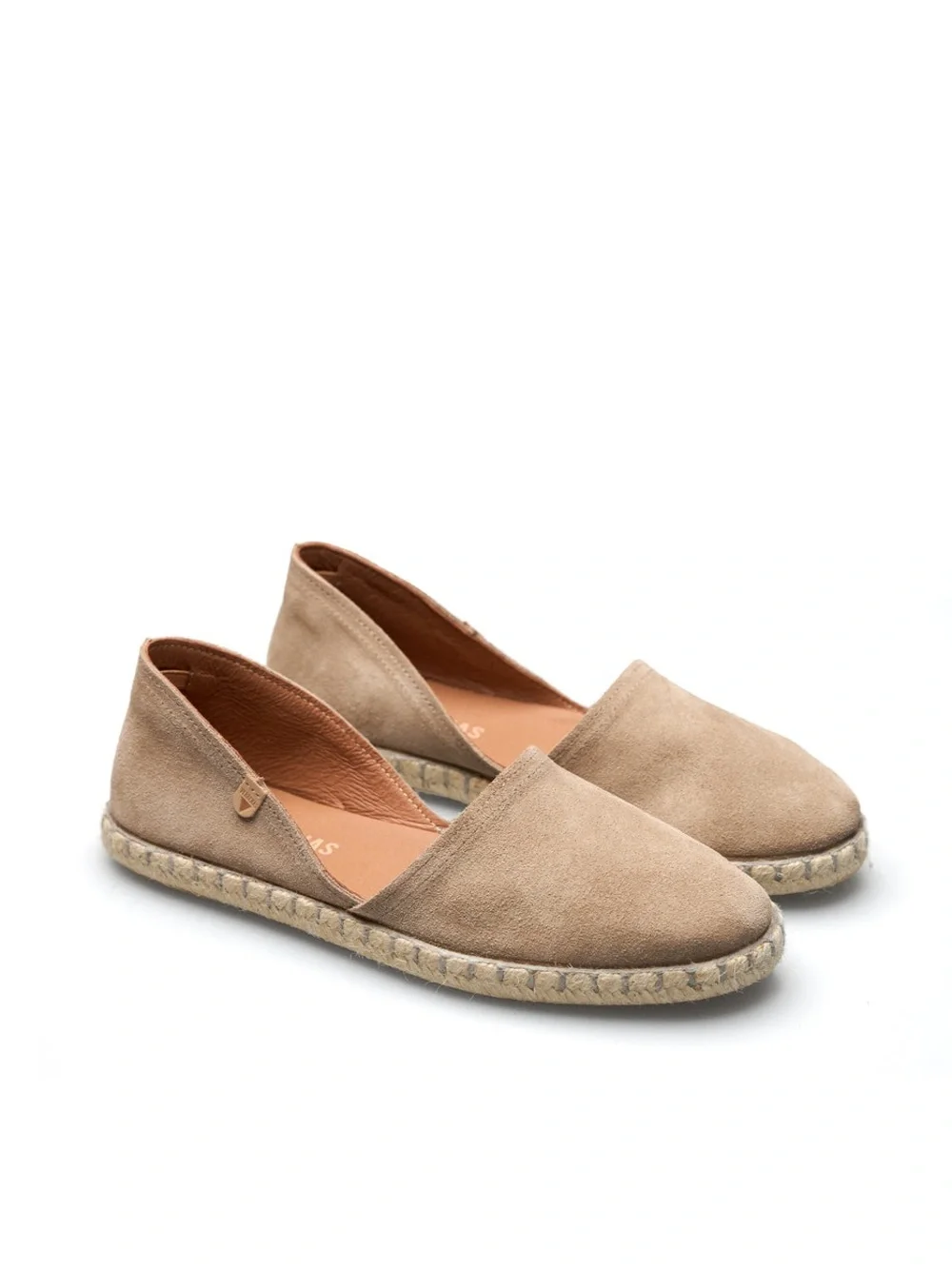 Verbenas Carmen Taupe Suede Espadrilles Size 41